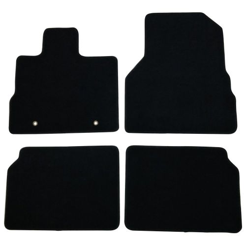  Floor Mats Fits 10-17 Chevy Equinox | Black Nylon Flooring Protection Interior Carpets by IKON MOTORSPORTS | 2011 2012 2013 2014 2015 2016