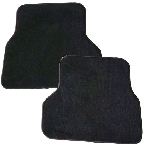  Floor Mat Fits 2004-2009 BMW E60 5 Series | Front & Rear OE M Color Stripe Car Floor Carpets Carpet liner by IKON MOTORSPORTS |2005 2006 2007 2008