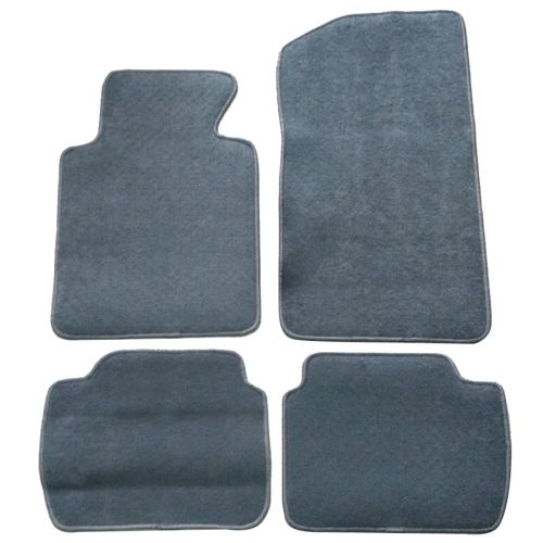  Floor Mat Fits 1999-2005 BMW E46 3-Series | Front & Rear Gray 4PC Nylon Car Floor Carpets Carpet liner by IKON MOTORSPORTS |2000 2001 2002 2003 2004