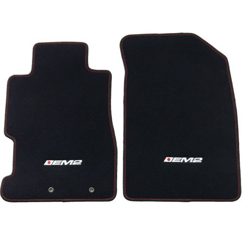  Floor Mat Fits 2001-2005 Civic & 2002-2005 Civic Si | EM2 Logo OE Factory Fitment Front & Rear Nylon Car Floor Carpets Carpet liner by IKON MOTORSPORTS |2002 2003 2004