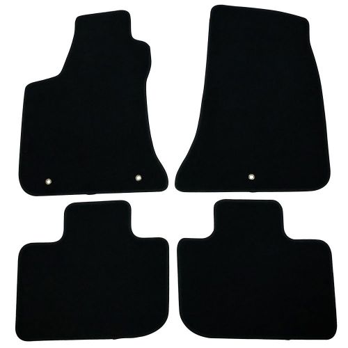  Floor Mats Fits 2011-2017 Dodge Charger | 4 PCS Black Nylon Front Carpets Flooring Protection Interior By IKON MOTORSPORTS | 2012 2013 2014 2015 2016