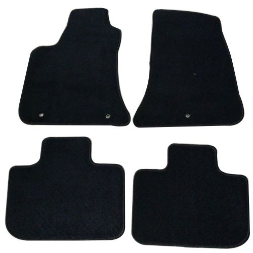  Floor Mats Fits 2011-2016 AWD Chrysler 300 | Nylon BlackFront Rear Carpet by IKON MOTORSPORTS | 2012 2013 2014 2015