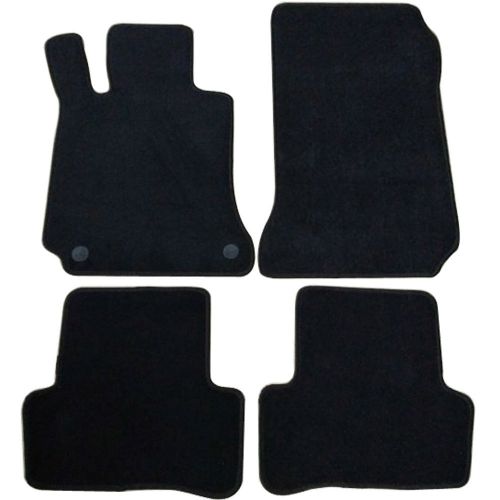  Floor Mats Fits 2008-2011 Benz W204 | C-Class 4Dr OEM Factory Fitment Car Floor Mats Front & Rear Nylon by IKON MOTORSPORTS | 2009 2010