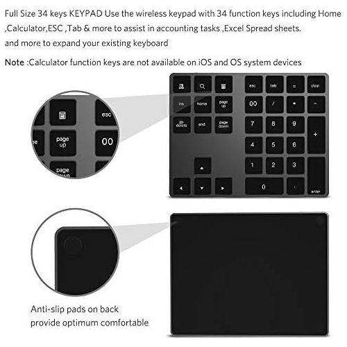  [아마존베스트]ikos Bluetooth Numeric Keypad