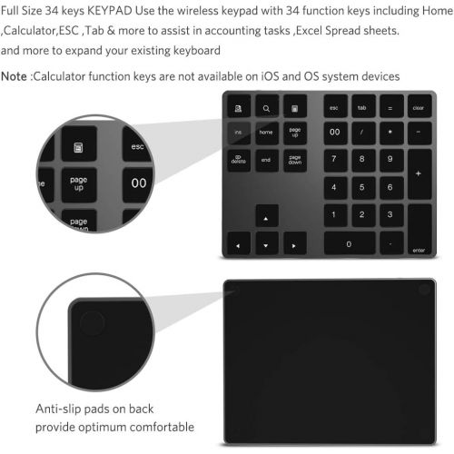  [아마존베스트]ikos Bluetooth Numeric Keypad