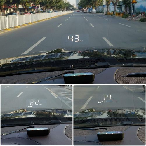  [아마존베스트]Car Head Up Display, Car Truck OBD2 HUD GPS Speedometer, iKiKin M7 Dual Mode Windshield Projector Car HUD Display for All Cars and Trucks