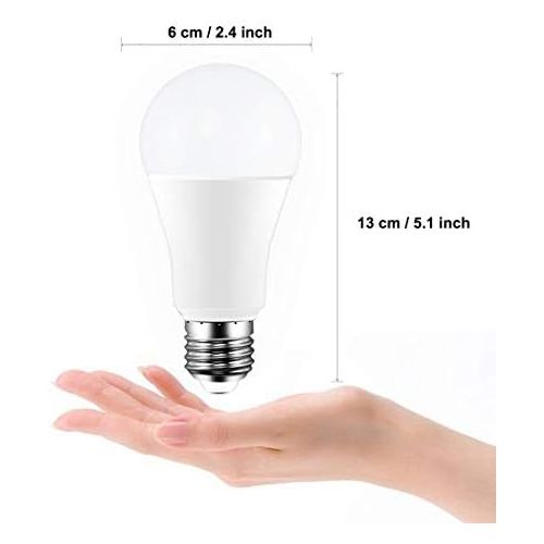  iLC Farbige Leuchtmittel LED RGBW Lampe Dimmbare Farbige Leuchtmitte Lampen 10W E27 Edison RGB LED Birnen - Dual Memory - 12 Farben - Kabellos Fernbedienung inklusive