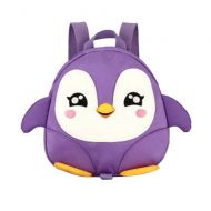 ILH_ Cartoon Backpack Lightning Deals Cute Backpack Baby Teens Cartoon Penguin Animal Backpack Kids Toddler School Bag By ZYooh (Purple)