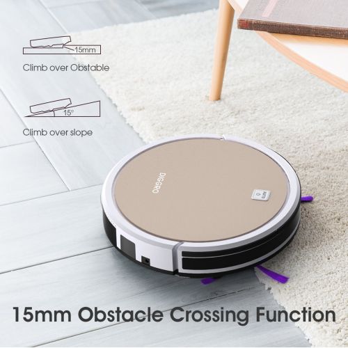  ILIFE V5s Pro 2-in-1 Vacuuming & Mopping Robot Vacuum, White and Gold