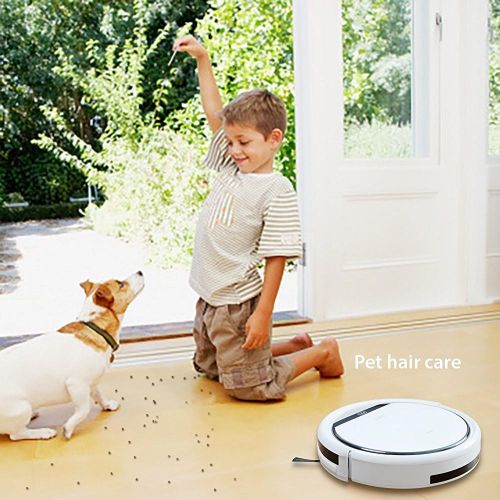  [아마존 핫딜]  [아마존핫딜]ILIFE V3s Pro Robotic Vacuum Pet Hair Care, Powerful Suction Tangle-free, Slim Design, Auto Charge, Daily Planning, Good For Hard Floor and Low Pile Carpet