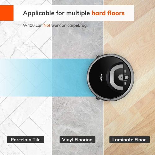  ILIFE Shinebot W400 Floor Washing Scrubbing Robot for Hard Floor, Dual 0.9L Water Tank