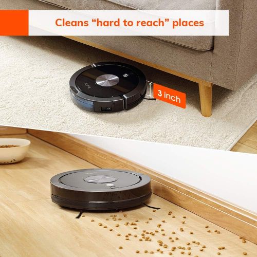  [아마존베스트]ILIFE A9 Robot Vacuum, Mapping, Wi-Fi, Cellular Dustbin, Strong Suction, 2-in-1 Roller Brush, Self-Charging, Slim and Quiet, Compatible with Alexa, Ideal for Hard Floors to Medium-