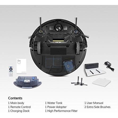  [아마존베스트]ILIFE V8s, 2-in-1 Mopping,Robot Vacuum,Big 750ml Dustbin,Enhanced Suction Inlet,Zigzag Cleaning Path,Ideal for Pet Hair,Self-Charging Robotic Vacuum, LCD Display,Schedule,Ideal for