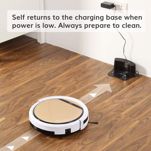  [아마존베스트]ILIFE V5s Pro, 2-in-1 Mopping,Robot Vacuum, Slim, Automatic Self-Charging Robotic Vacuum, Daily Schedule, Ideal for Pet Hair, Hard Floor and Low Pile Carpet.