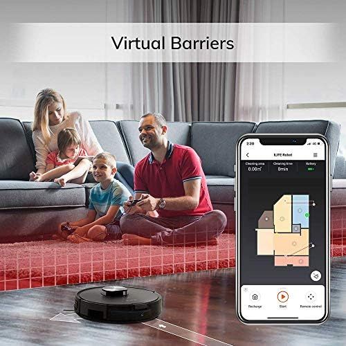  ILIFE A10 Mopping Robot Vacuum, 2-in-1 Robot Vacuum and Mop,Lidar Navigation,2000Pa Strong Suction, Wi-Fi Connected,Works with Alexa,Multiple-Floor Mapping,Ideal for Hard Floor to