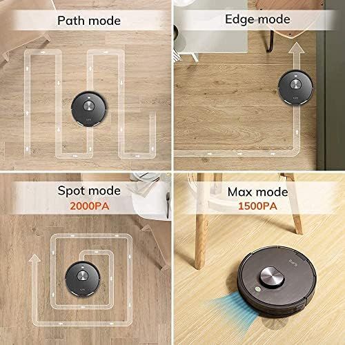  ILIFE A10 Mopping Robot Vacuum, 2-in-1 Robot Vacuum and Mop,Lidar Navigation,2000Pa Strong Suction, Wi-Fi Connected,Works with Alexa,Multiple-Floor Mapping,Ideal for Hard Floor to