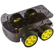 ILS. - 4wd Double-Level car Frame Smart Drive Wheels 4 k-002 for Arduino