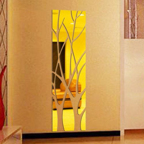  ILXHD iLXHD DIY Modern Mirror Style Removable Decal Art Mural Wall Sticker Home Room Decor