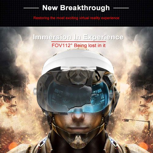  ILYO 3D Vr Headset, 3D Glasses 112° Perspective Virtual Reality Helmet 3D Game Stereo Headset Surround Audiovisual Glasses