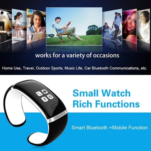  ILYO Fitness Tracker, IP68 Waterproof Bluetooth Call Smart Bracelet Touch Control Information Call Reminder Sports Step Fashion arm Massage Bracelet,Purple