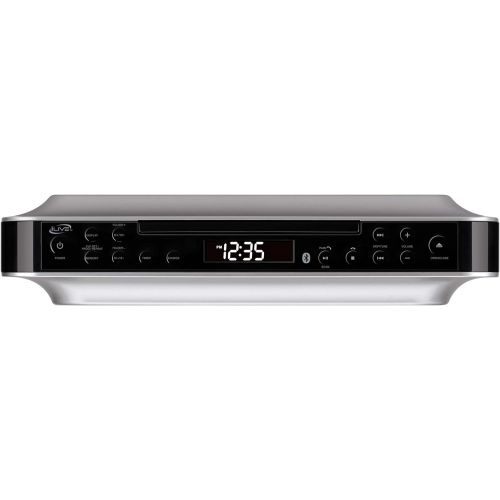  [아마존베스트]iLive Bluetooth Under Cabinet Radio (FM) CD Player and MP3 player , Bluetooth, USB, AUX in, MP3, CD, Wireless Music System with Kitchen Timer, Digital Clock, with Remote Control IK