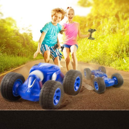  IMDEN Remote Control Car, Rc Cars with 2.4Ghz, 4WD Off Road Monster Truck for Boys & Girls, 1/16 Scale Fast Speed Deformation Stunt Car with 2 Rechargeable Batteries