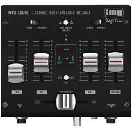 [아마존베스트]IMG Stageline MPX-20USB 3-Channel Stereo DJ Mixer with USB Interface, Audio Console with USB Audio Interface, Mixing Console with Sturdy and Compact Metal Housing, Black