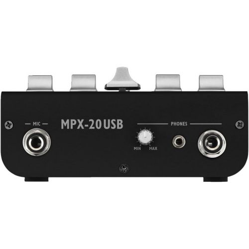  [아마존베스트]IMG Stageline MPX-20USB 3-Channel Stereo DJ Mixer with USB Interface, Audio Console with USB Audio Interface, Mixing Console with Sturdy and Compact Metal Housing, Black