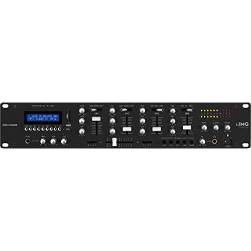  [아마존베스트]IMG Stage Line MPX 410DMP Stereo DJ Mixer with Built-in MP3Player and Bluetooth ReceiverBlack