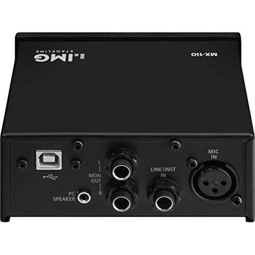  [아마존베스트]Img Stageline MX-1IO 1-Channel USB Recording Interface for Audio Recording on a Computer - Audio Recording Device with Full Duplex USB Port for Simultaneous Recording, Playback and