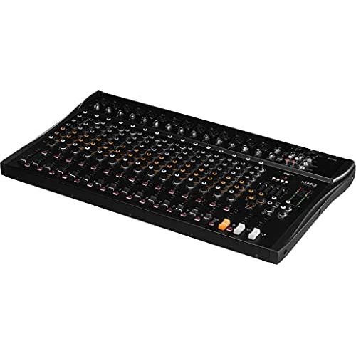  [아마존베스트]IMG Stageline MXR-160 16-Channel Audio Mixer with Integrated MP3 Player and Bluetooth Receiver, Audio Console with 14 Mono Input Channels with Gain Control, Mixing Stand in Black