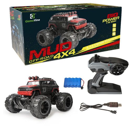  IMMOSO RC Car Remote Control Car, 1:16 Scale Electric RC Vehicles Off Road Vehicle 2.4GHz Radio Monster RC Truck High Speed Racing Monster Truck, Excellent Gift for Kids（Red）