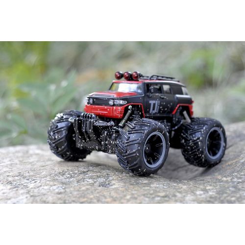  IMMOSO RC Car Remote Control Car, 1:16 Scale Electric RC Vehicles Off Road Vehicle 2.4GHz Radio Monster RC Truck High Speed Racing Monster Truck, Excellent Gift for Kids（Red）