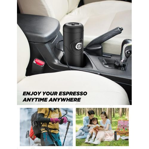  IMONS Portable Espresso Maker,Fast-Charging Travel Coffee Maker Portable Electric Espresso Machine suit for Travel, Outdoor, Home and Office