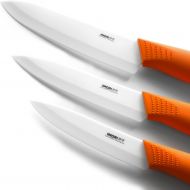 [아마존베스트]IMORI ADVANCED CERAMICS Best Ceramic Knife Set by IMORI  3 Chef Rated Blades with SafeEdge Back Corners (6 Chef + 5 Slicing knife + 4 Paring)