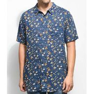 IMPERIAL MOTION Imperial Motion Vacay Midnight Short Sleeve Button Up Shirt