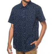 IMPERIAL MOTION Imperial Motion Dobby Navy Short Sleeve Button Up Shirt