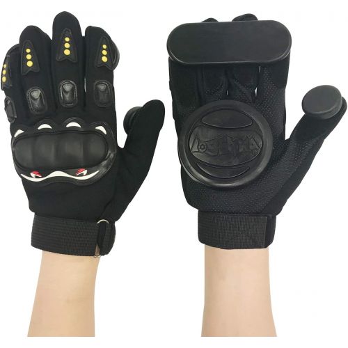  IMPORX Longboard Slide Gloves Downhill Standard Skate Gloves with 2 Slider Puck Set