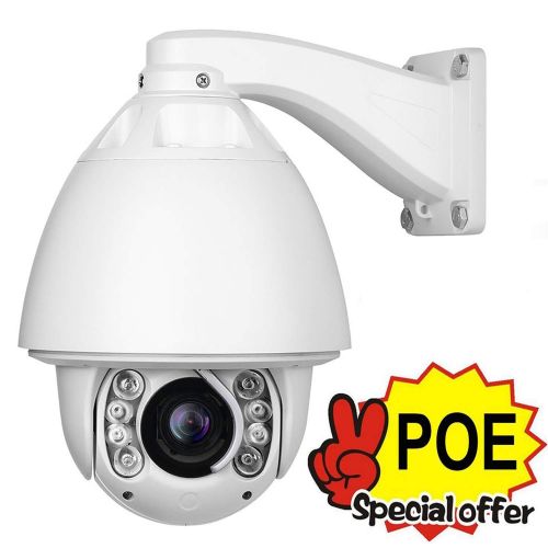  IMPORX CCTV 20X Auto Tracking PTZ IP Camera, POE+, 20X Optical Zoom, H.265 1080P Full HD Camera - ONVIF High Speed Outdoor Camera, Support SD Card and P2P, 500ft IR Distance, with