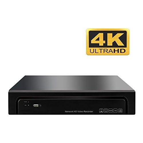  IMPORX 4k 8-Channel Network Video Recorder,8CH NVR H.265H.264 ONVIF, Real Time Recording for 8MP5MP4MP3MP1080P960P720P IP Camera,Support 2 HDD(Not Included)
