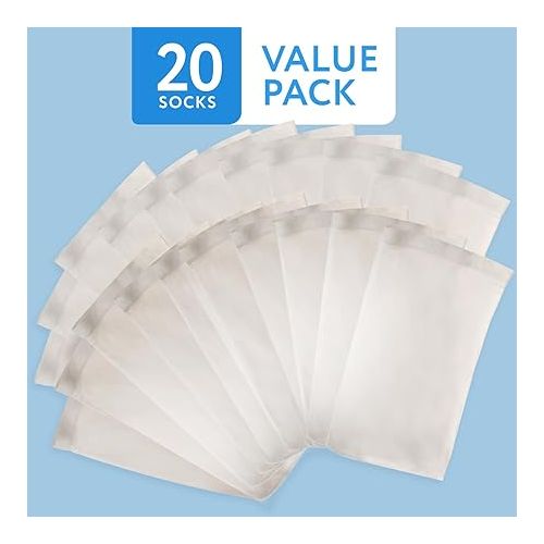  IMPRESA 20-Pack of Pool Skimmer Socks - Excellent Savers for Pool Baskets and Skimmers - Ideal for Inground or Above Ground Pools - Filters Debris and Other Small Particles