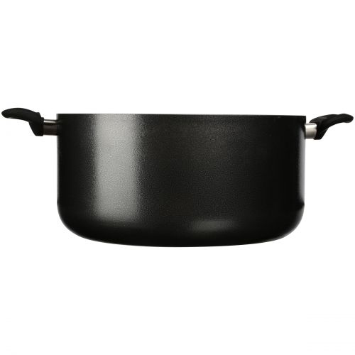  IMUSA Nonstick Stock Pot with Glass Lid 12.7 Quart, Charcoal