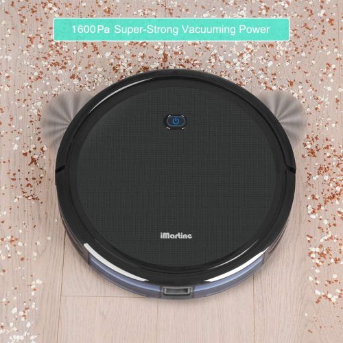  [아마존 핫딜] IMartine Robot Vacuum Cleaner, iMartine 1600Pa Strong Suction Robotic Vacuum Cleaner, Super-Thin Quiet, Up to 120mins Runtime/Automatic Self-Charging Robot Vacuum for Pet Hair Hard Floor to