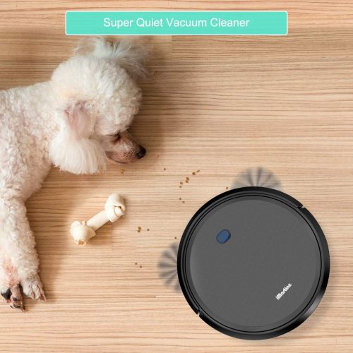  [아마존 핫딜] IMartine Robot Vacuum Cleaner, iMartine 1600Pa Strong Suction Robotic Vacuum Cleaner, Super-Thin Quiet, Up to 120mins Runtime/Automatic Self-Charging Robot Vacuum for Pet Hair Hard Floor to