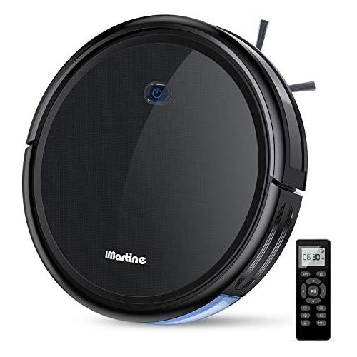  Robot Vacuum Cleaner, iMartine 1600Pa Strong Suction Robotic Vacuum Cleaner, Super-Thin Quiet, Up to 120mins Runtime/Automatic Self-Charging Robot Vacuum for Pet Hair Hard Floor to