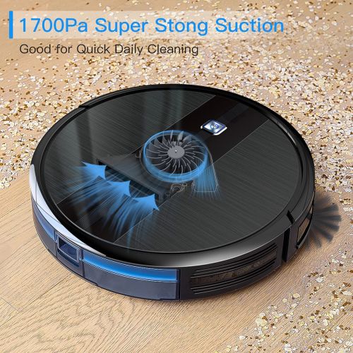  [아마존베스트]Coredy Robot Vacuum Cleaner, 1700Pa Strong Suction, Super Thin Robotic Vacuum, Multiple Cleaning Modes/Automatic Self-Charging Robot Vacuum for Pet Hair, Hard Floor to Short-Pile C