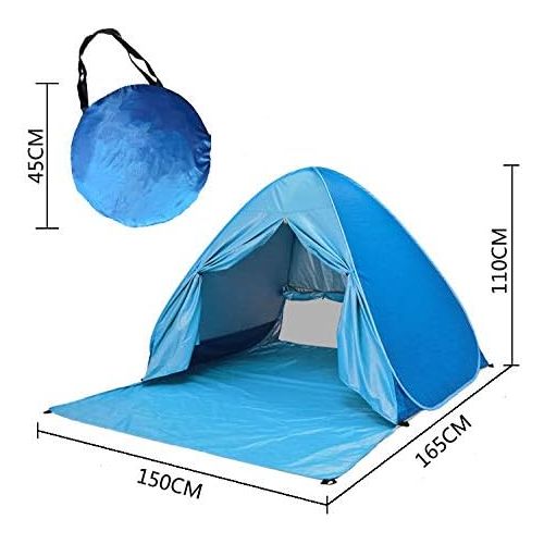  iMeshbean Beach Tent, UPF 50+ Portable Pop up Sun Shelter with Carry Bag, Anti UV Instant Portable Tent Sun Shelter Beach Shade, Pop Up Baby Beach Tent, for 2-3 Person