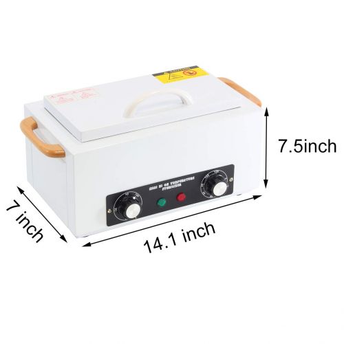  IMeshbean Dry Heat Sterilizer Cabinet 2L High Temperature Sterilizer Box with Timer for Manicure Nail Tools Tattoo Sundry Beauty SPA Barber Easy to Use