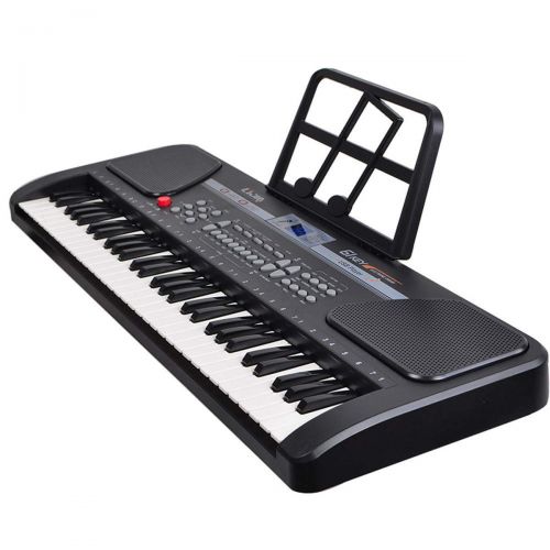  IMeshbean iMeshbean 61 Key Music Electronic Keyboard Electric Digital Piano Organ wStand Optional (Pink keyboard with stand)