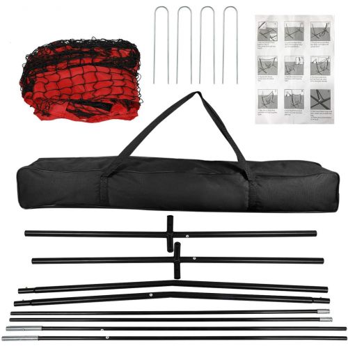  iMounTEK 7x7 Baseball & Softball Practice Training Bow Frame Sock Net with Carry Bag, Training Aid for Hitting, Batting, Pitching, Throwing, Fielding, Catching, Portable Backstop -